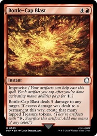 Bottle-Cap Blast (Surge Foil) - Universes Beyond: Fallout - Magic: The Gathering card