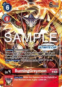 BurningGreymon (Ultimate Cup 2024) - Across Time - Digimon card