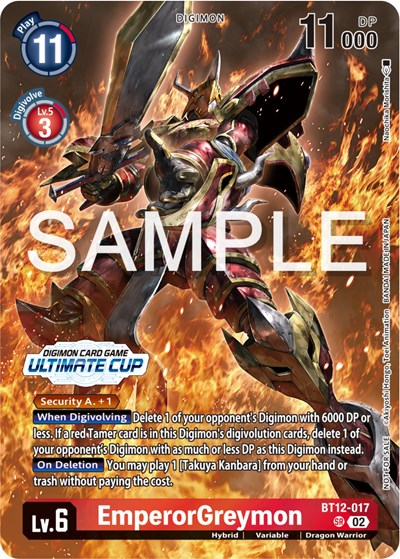 EmperorGreymon (Ultimate Cup 2024) Across Time card price