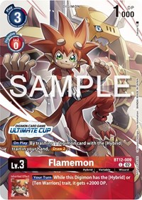 Flamemon (Ultimate Cup 2024) - Across Time - Digimon card