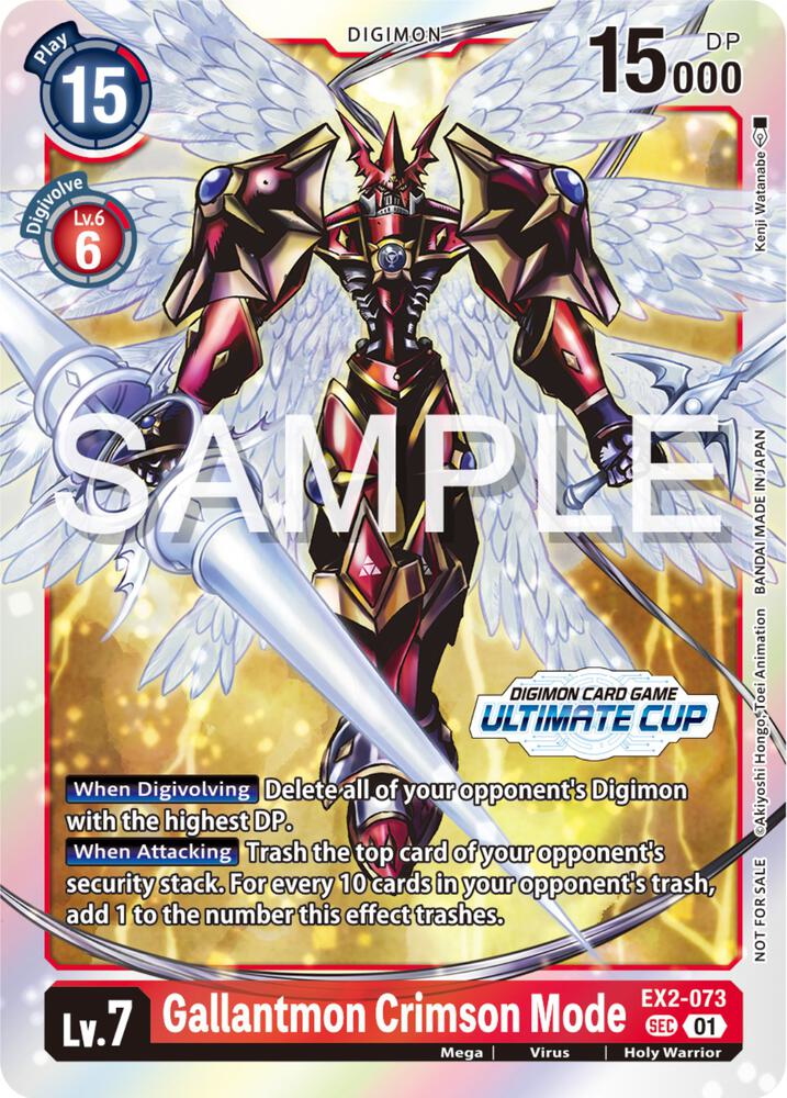 Gallantmon Crimson Mode Ultimate Cup 2024 digimon card
