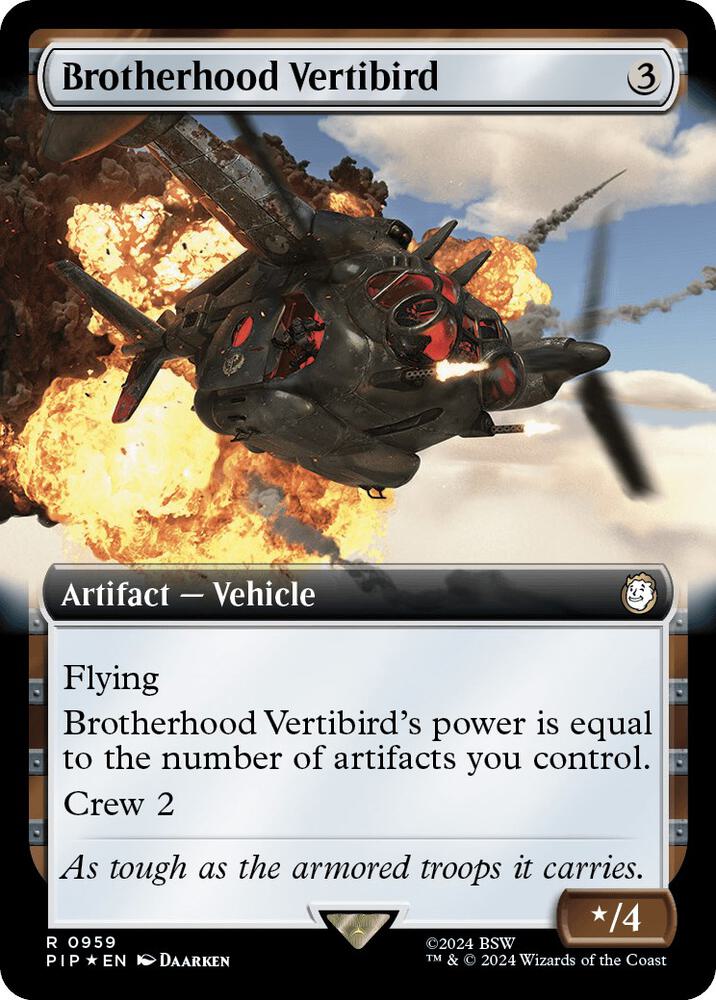 Brotherhood Vertibird (Extended Art) (Surge Foil) - Universes