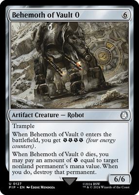 Behemoth of Vault 0 #127 – Universes Beyond: Fallout (Uncommon)