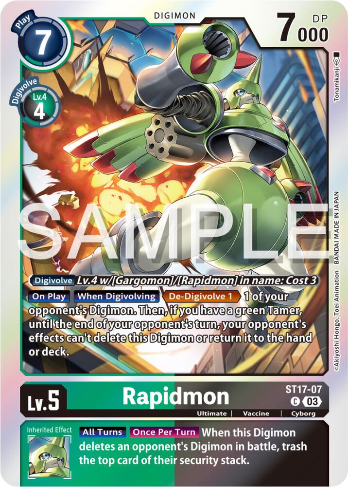 Rapidmon - ST17-07 - Starter Deck 17: Double Typhoon Advanced Deck