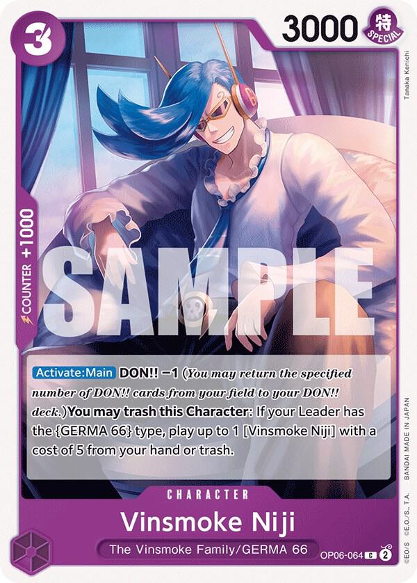 Vinsmoke Niji (064) - Wings of the Captain - One Piece Card Game