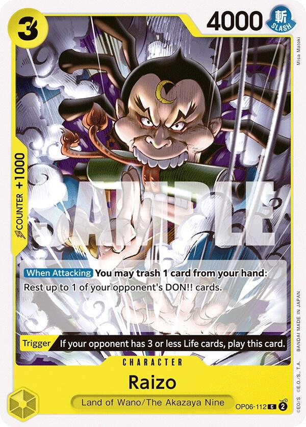 Raizo - Wings of the Captain - One Piece Card Game - TCGplayer.com