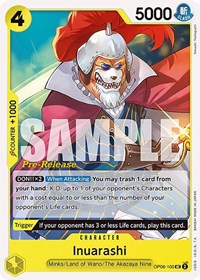Inuarashi (Wings of the Captain Pre-Release Cards)