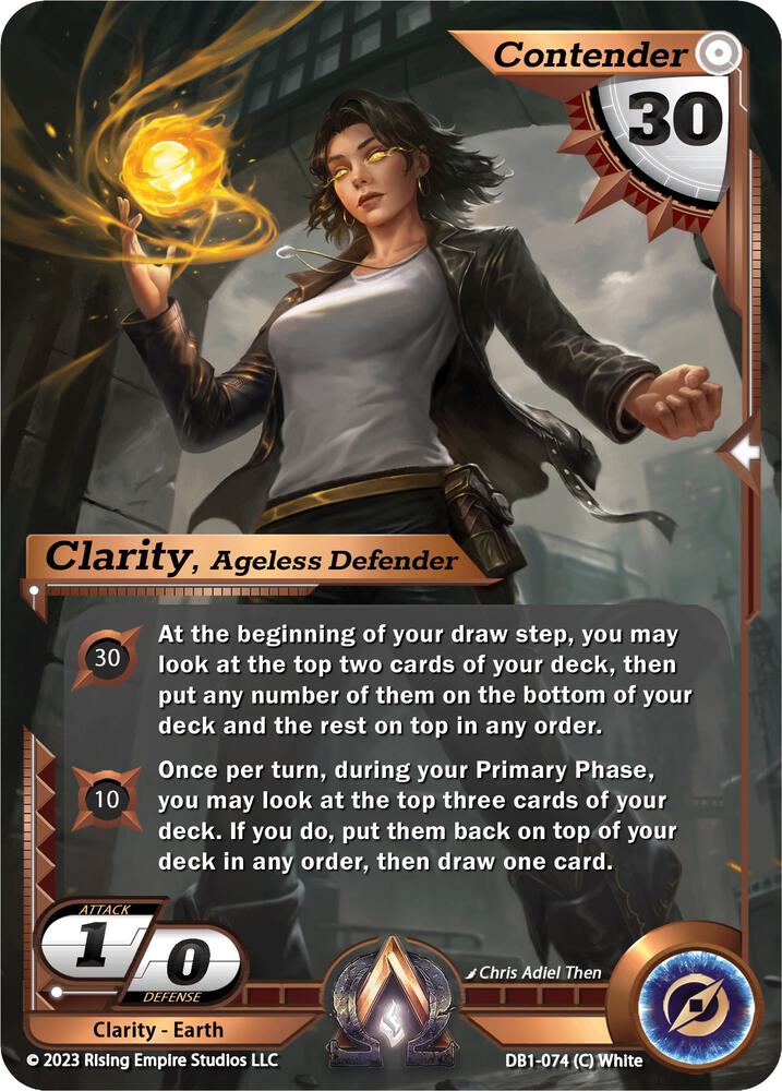 Clarity, Ageless Defender