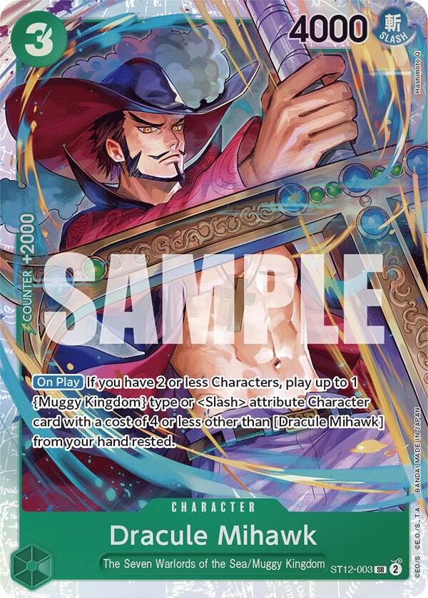 Dracule Mihawk onepiece card