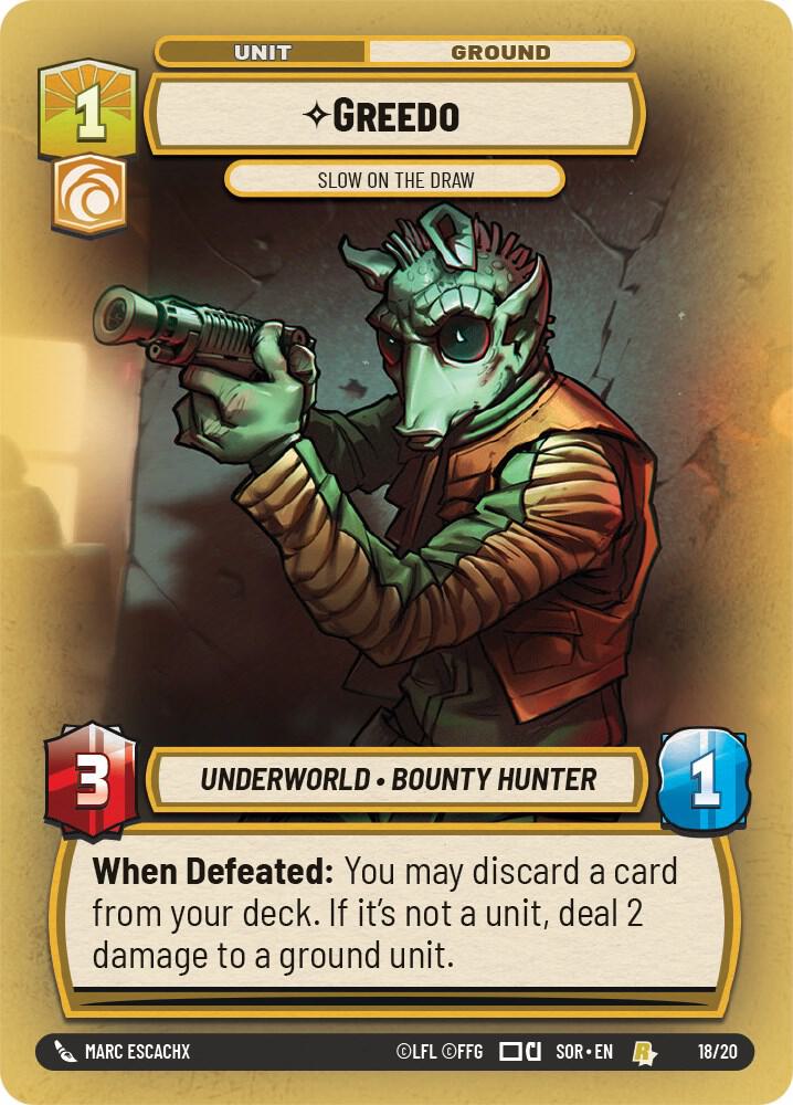 Greedo - Slow on the Draw - Spark of Rebellion: Weekly Play Promos