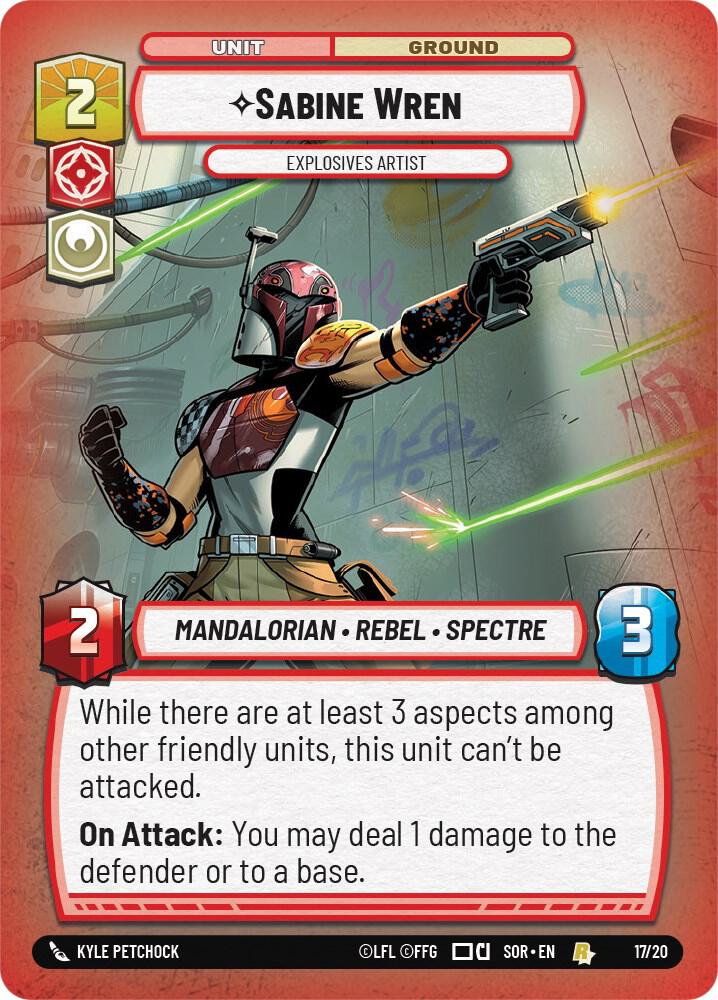Sabine Wren 17/20 card