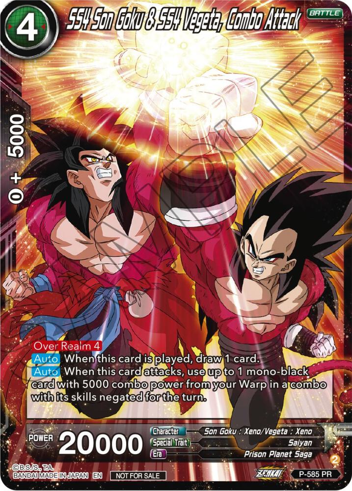 SS4 Son Goku & SS4 Vegeta, Combo Attack (Zenkai Series