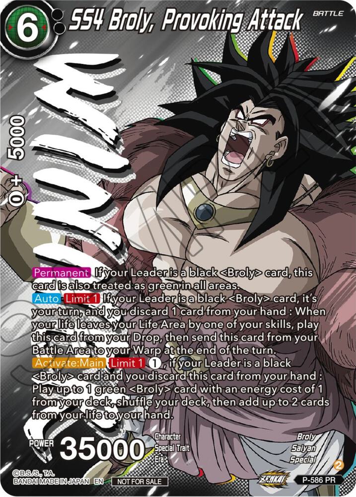 SS4 Broly, Provoking Attack (Zenkai Series Tournament Pack Vol.7