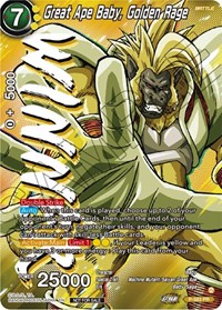 Great Ape Baby, Golden Rage (Zenkai Series Tournament Pack Vol.7) (Winner) card art