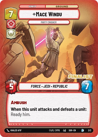 Mace Windu - Party Crasher (Finalist) card