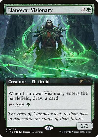 Llanowar Visionary Extended Art