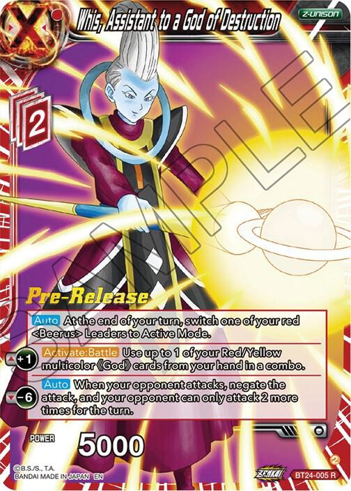 Whis, Assistant to a God of Destruction #BT24-005 — Beyond Generations Pre-Release Cards