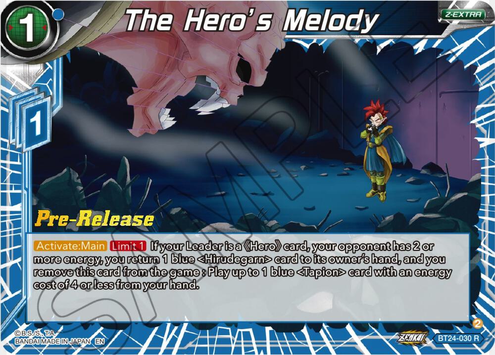 The Hero's Melody #BT24-030 — Beyond Generations Pre-Release Cards