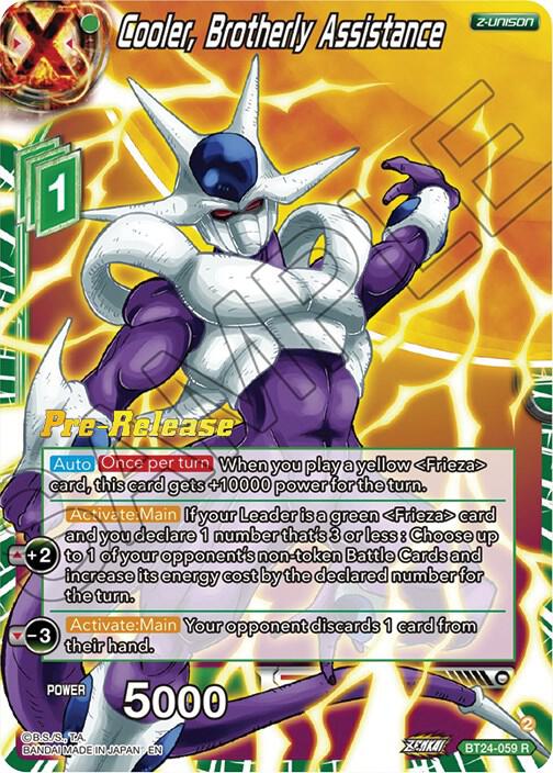 Cooler, Brotherly Assistance #BT24-059 — Beyond Generations Pre-Release Cards