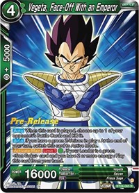Vegeta, Face-Off With an Emperor card art