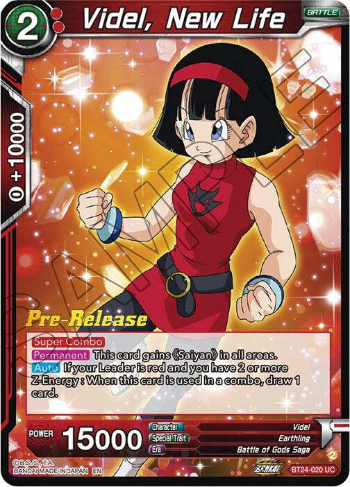 Videl, New Life - Beyond Generations Pre-Release Cards - Dragon