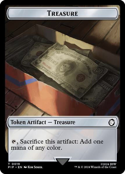 たる　TREASURE TREASURE Full Art Token [by Darkside Tokens] Magic the