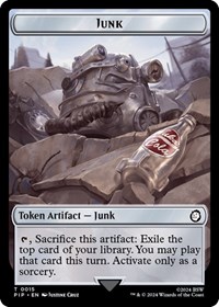 Junk // Soldier (0010) Double-Sided Token (Foil)