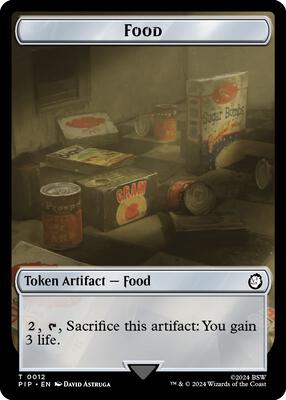 Food (0012) // Human Soldier Double-Sided Token 12 // 3 – Universes Beyond: Fallout (Token)