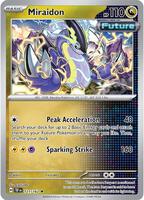 miraidon holographic pokemon card (Dont apply Weakness and Resistance for Benched Pokemon.) Weakness / Resistance / Retreat Cost Miraidon ex 122 - SV05