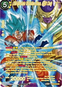 SSB Son Goku VS Golden Frieza, Spirit Clash (Premium Alt-Art Card Set 2024 Vol.1) card art