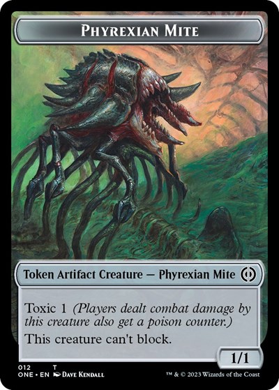 Phyrexian Mite (012) // Phyrexian Beast Double-Sided Token