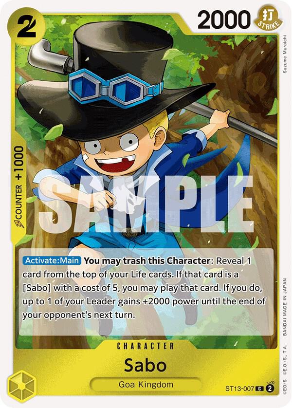 Sabo (007) - Ultra Deck: The Three Brothers - One Piece Card Game