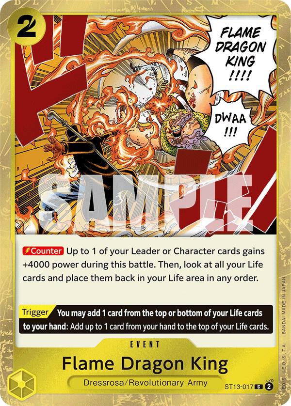 Flame Dragon King onepiece card