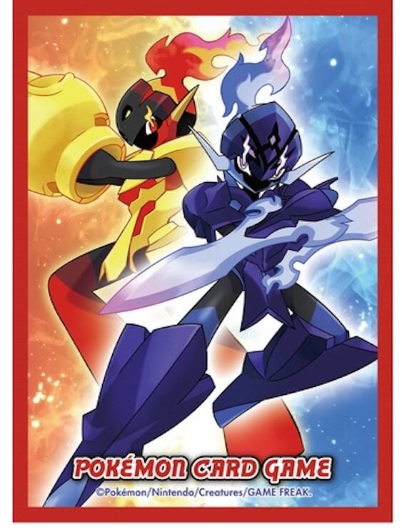 mega rayquaza card sleeves Rayquaza & Deoxys Stained Glass Art Standard Size Card Sleeves – Usagi Draws main image 1