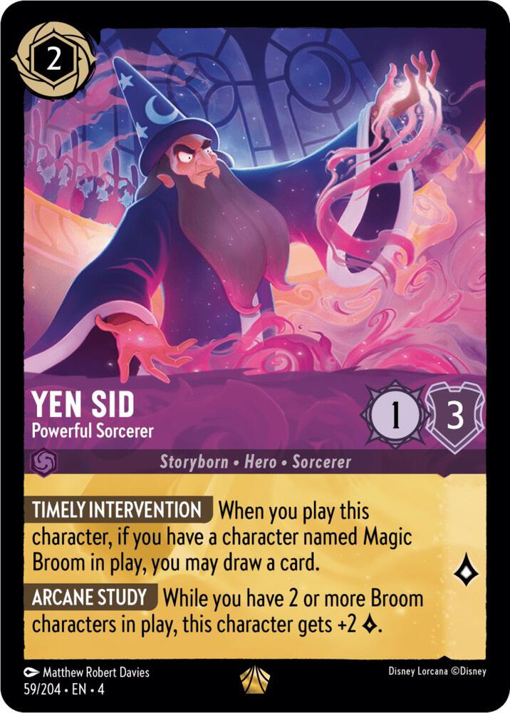 Yen Sid - Powerful Sorcerer - Ursula's Return - Disney Lorcana Yen Sid - Powerful Sorcerer - Ursula's Return - Disney Lorcana