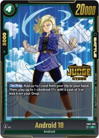 Android 18 FB01 081 Judge Pack Store Judge 01