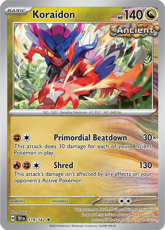 Koraidon 119/162 from Deck Exclusives
