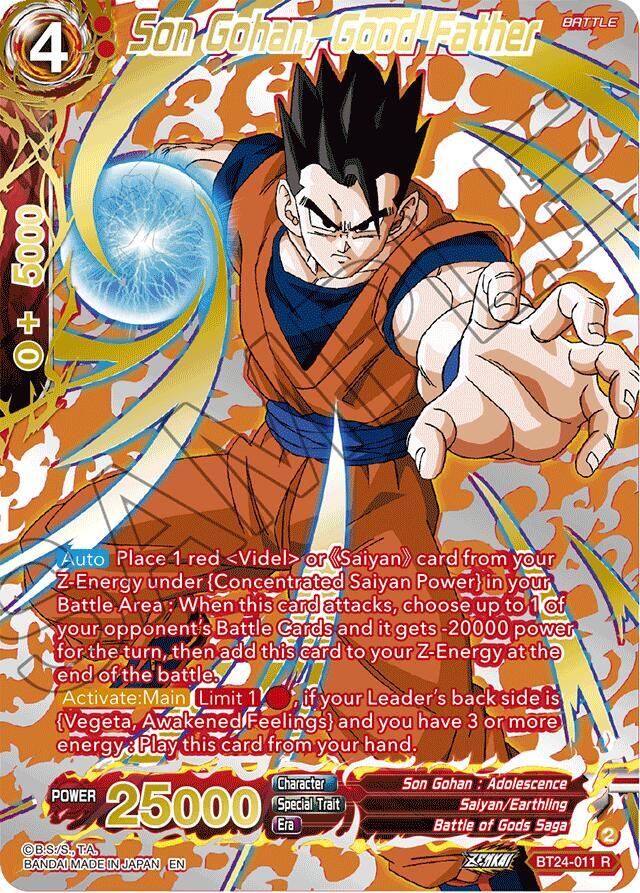 Son Gohan, Good Father (Collector Booster Gold) - Beyond