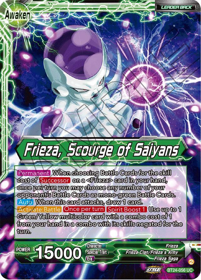Frieza // Frieza, Scourge of Saiyans (Collector Booster Foil) #BT24-056 — Beyond Generations