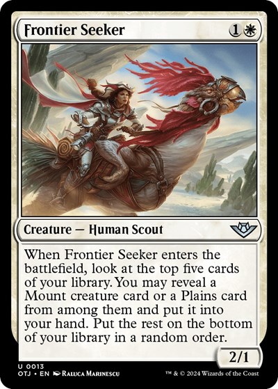 Frontier Seeker from OTJ #13, Magic: The Gathering card