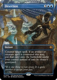 Desertion (Borderless) - Special Guests - Magic: The Gathering card