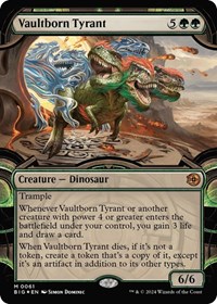 Vaultborn Tyrant (Showcase) (Raised Foil)