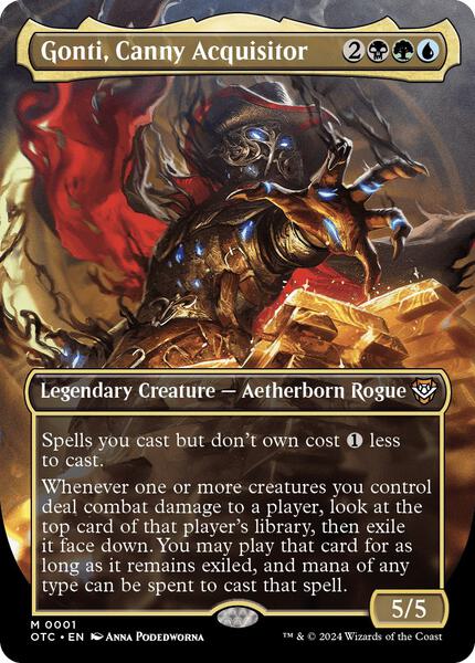 Gonti, Canny Acquisitor (Borderless) - Commander: Outlaws of