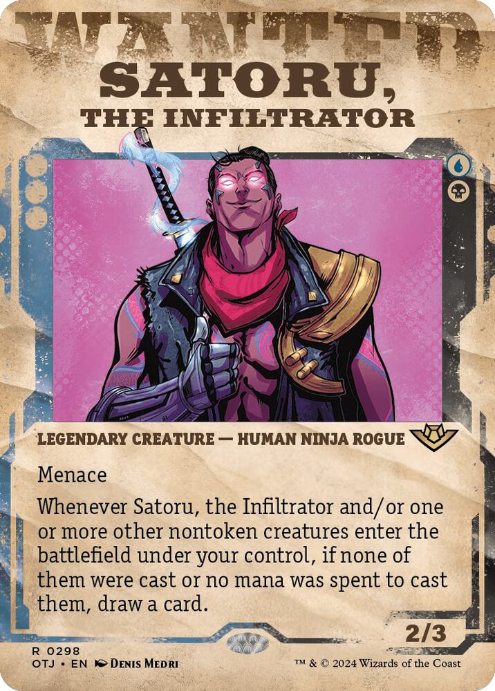 Satoru, the Infiltrator (Showcase) - Outlaws of Thunder Junction
