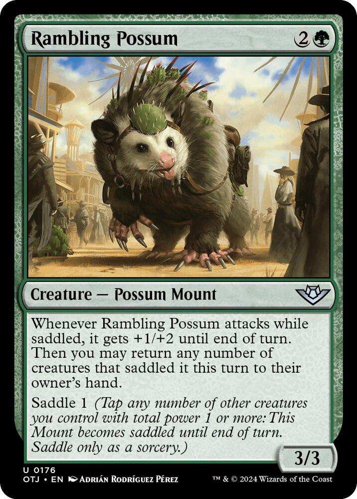 Rambling Possum - Outlaws of Thunder Junction - Magic: The Gathering Rambling Possum - Outlaws of Thunder Junction - Magic: The Gathering