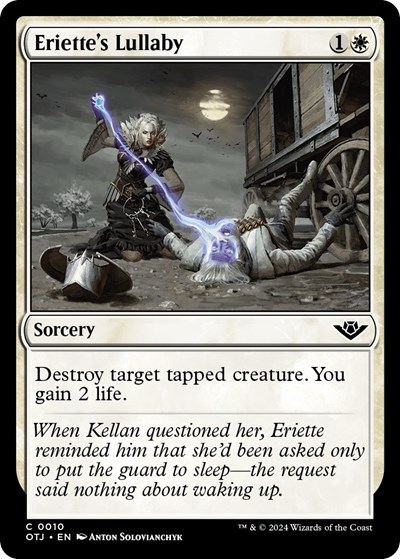 Eriette's Lullaby from OTJ #10, Magic: The Gathering card