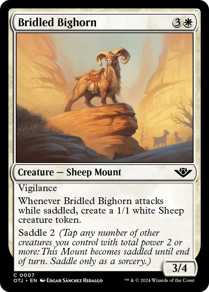 Bridled Bighorn - Outlaws of Thunder Junction - Magic: The
