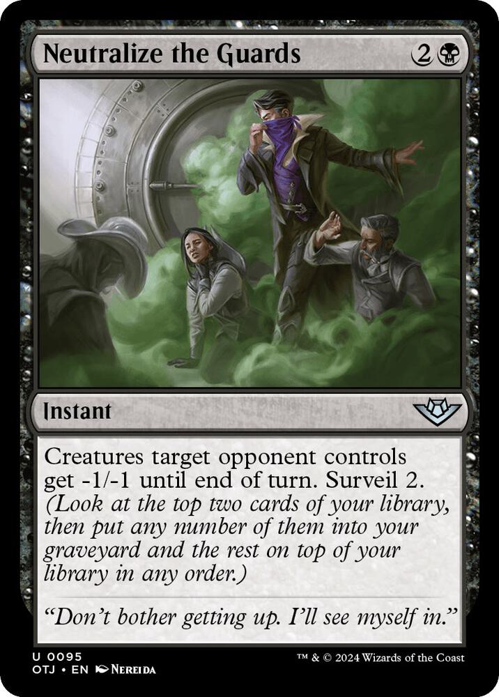 Neutralize the Guards 95 card