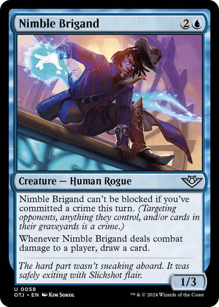 Nimble Brigand - Outlaws of Thunder Junction - Magic: The Gathering