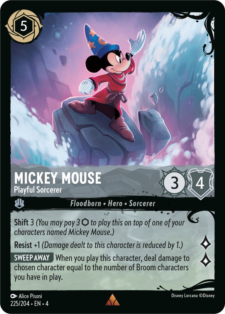 Mickey Mouse - Playful Sorcerer (225/204) - Illumineer's Quest